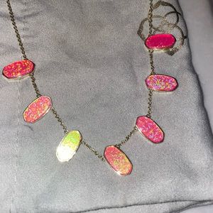 Kendra Scott Pink opal necklace meadow